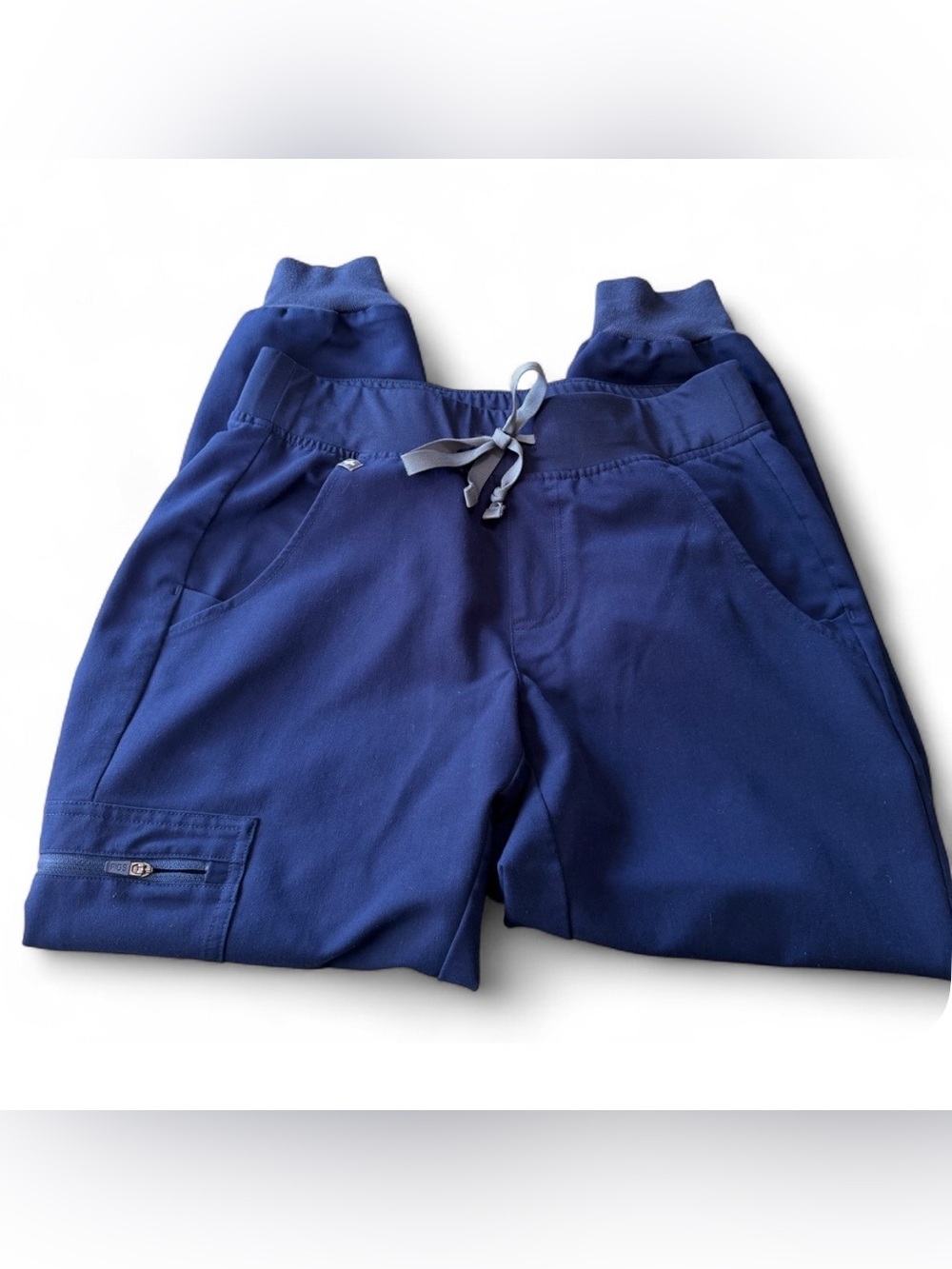 FIGS Zamora Jogger Scrub Pants XS Petite Navy FIONx Stretch Women’s